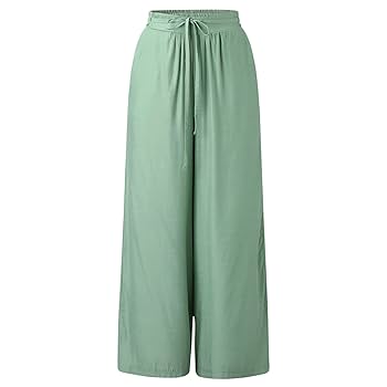 新品未使用 BELPER PLEATED PANTS（GREEN) Wide-leg silk trousers, green | Marella